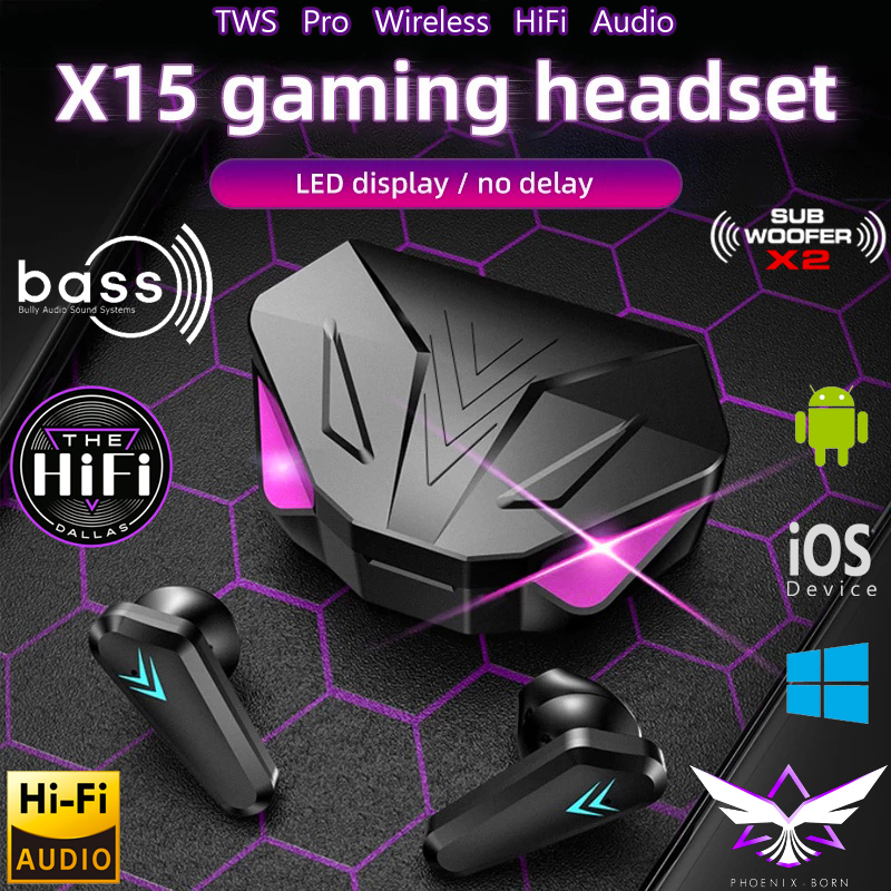 หูฟังสำหรับเล่นเกม-TWS-X15-9