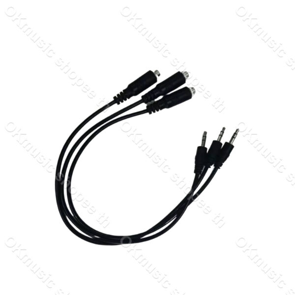 1pcs 30cm pj392 สายไฟต่อ หัวแจ๊ค AUX ตัวเมีย