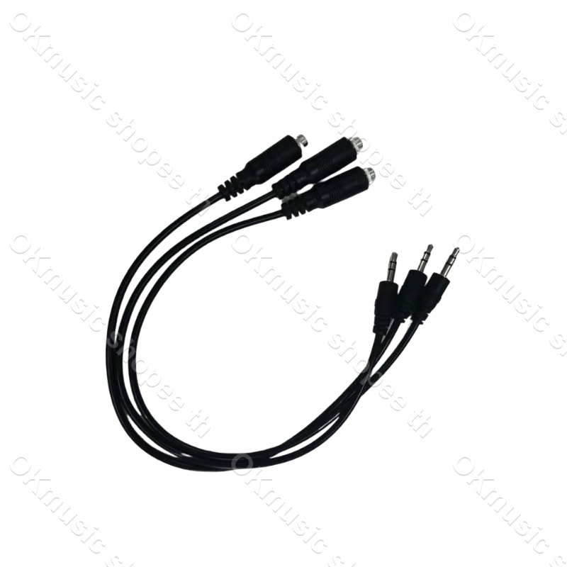1pcs 30cm pj392 สายไฟต่อ หัวแจ๊ค AUX ตัวเมีย