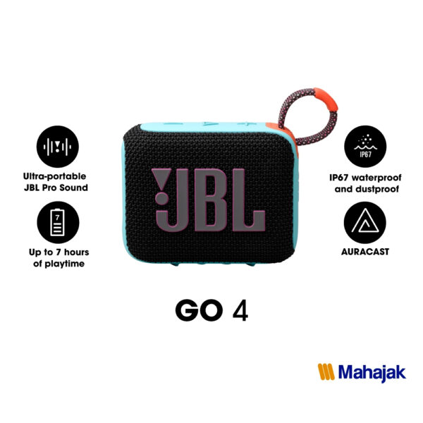 JBL Go 4 ลำโพงบลูทูธแบบพกพาขนาดกระทัดรัด