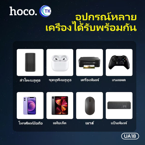 ตัวรับสัญญาณบูลทูธ USB