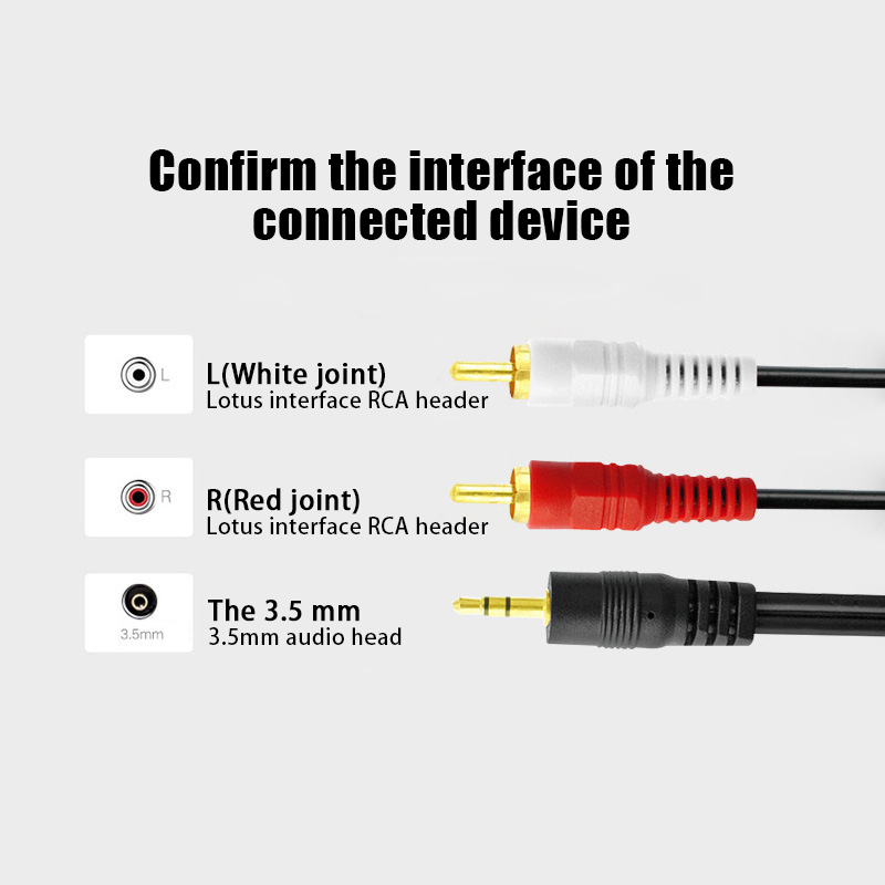 สายลำโพง 3.5mm to RCA 1 ออก 2 สาย