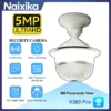 V380 Pro 3MP WIFI E27 หลอดไฟกล้องรักษาความปลอดภัยสีเต็มรูปแบบ Night Vision Two-Way Voice ไร้สายการติดตามอัตโนมัติ fisheye กล้อง wifi