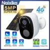 2K 5MP 4G พลังงานแสงอาทิตย์ความปลอดภัยกล้องไร้สายกลางแจ้งสี Night Vision แบตเตอรี่ขับเคลื่อนสนับสนุน 2.4G PIR กันน้ํา 2-Way Alexa