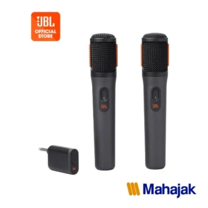 JBL Partybox wireless microphone ไมโครโฟนคู่ไร้สาย เสียงใสคมชัด ใช้งานง่าย ใช้งานได้สูงสุด 20 ชั่วโมง