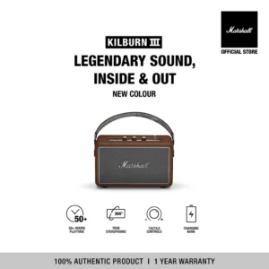 [NEW ARRIVAL] MARSHALL Kilburn III BROWN - รับประกัน 1 ปี + ส่งฟรี - ลำโพงบลูทูธ ลำโพงพกพา