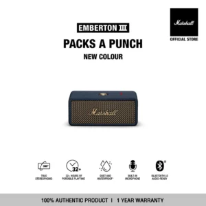 [NEW COLOUR] MARSHALL Emberton III Midnight Blue - รับประกัน1ปี + ส่งฟรี - ลำโพงพกพา ลำโพง Bluetooth