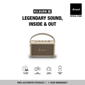 MARSHALL KILBURN III CREAM - รับประกัน 1 ปี + ส่งฟรี - ลำโพงบลูทูธ ลำโพงพกพา