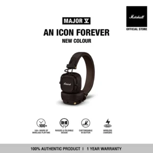[NEW COLOUR] MARSHALL Major V bluetooth Brown - รับประกัน 1 ปี + ส่งฟรี - หูฟังบลูทูธ หูฟังครอบหู หูฟังไร้สาย