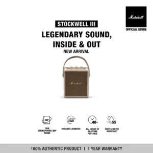 [NEW ARRIVAL] MARSHALL Stockwell III Cream - รับประกัน 1 ปี + ส่งฟรี - ลำโพงบลูทูธ ลำโพงบลูทูธพกพา