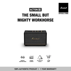 MARSHALL Acton III Black - รับประกัน 1 ปี + ส่งฟรี- ลำโพงบลูทูธ ลำโพง marshall ลําโพง bluetooth