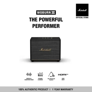 MARSHALL Woburn III Black - รับประกัน 1 ปี + ส่งฟรี - ลำโพงบลูทูธ ลำโพง marshall ลําโพง bluetooth