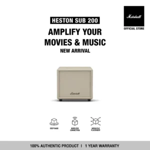 [NEW ARRIVAL] MARSHALL Heston Sub 200 Cream - รับประกัน 1 ปี + ส่งฟรี + ผ่อน 0% สูงสุด 10 เดือน - ลำโพงซับวูฟเฟอร์