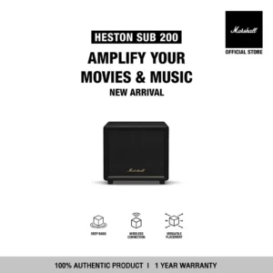 [NEW ARRIVAL] MARSHALL Heston Sub 200 Black - รับประกัน 1 ปี + ส่งฟรี + ผ่อน 0% สูงสุด 10 เดือน - ลำโพงซับวูฟเฟอร์