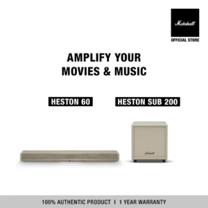 [NEW ARRIVAL l BUNDLE SET] MARSHALL Heston 60 Cream + Heston Sub 200 Cream - รับประกัน 1 ปี + ผ่อน 0% สูงสุด 10 เดือน
