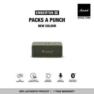 [NEW COLOUR] MARSHALL Emberton III Sage - รับประกัน1ปี +ส่งฟรี - ลำโพงพกพา ลำโพง Bluetooth